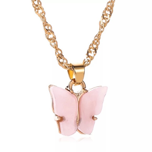 Delicate butterfly necklace - Picture 2 of 2